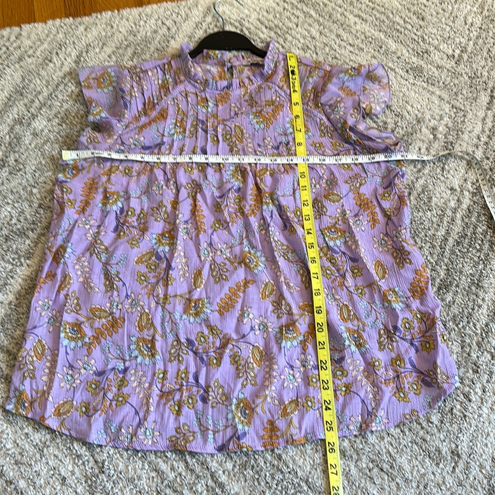 Nanette Lepore Lavender Floral Tank Top